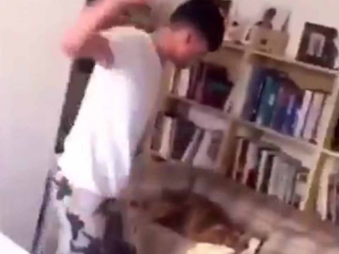 Captan a chico golpeando a su perro; este será su castigo (VIDEO)