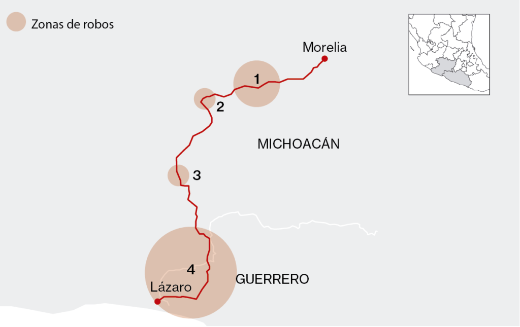 La carretera más peligrosa de Michoacán