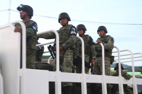 Llegan a Pátzcuaro 161 elementos de la Guardia Nacional