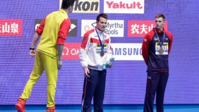 Nadador chino se burla de sus rivales derrotados