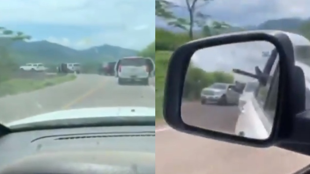 Convoy del CJNG ingresa a Michoacán (VIDEO)