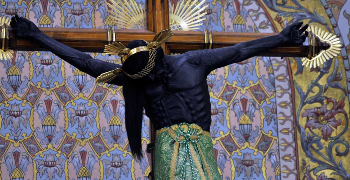El Cristo Negro que fue hecho en Pátzcuaro en 1543