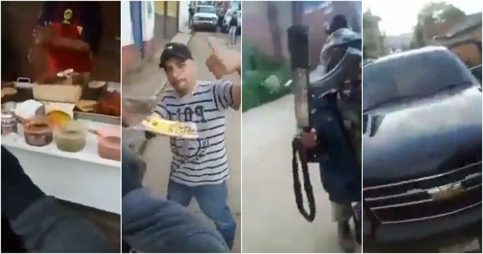 Sicarios en Michoacán salen armados a comprar tacos (VIDEO)