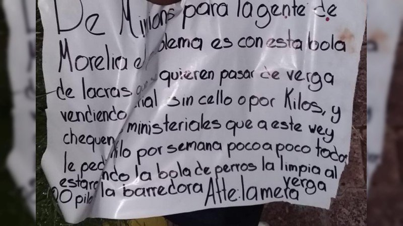 Hallan a un hombre decapitado en una bolsa de plástico, en Lomas de Morelia