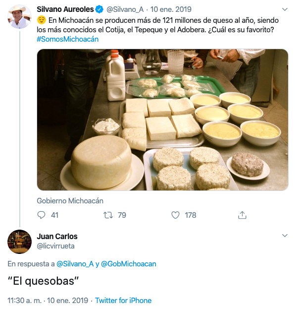 Trolean en Twitter a Silvano Aureoles, gobernador de Michoacán