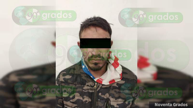 Presunto narcomenudista de Pátzcuaro
