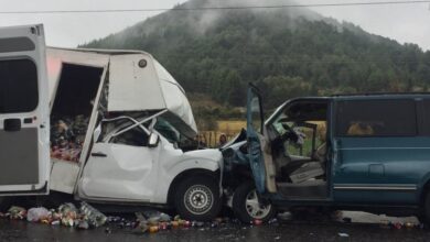 GALERÍA: Fuerte choque deja 7 heridos y un bebé muerto en Michoacán