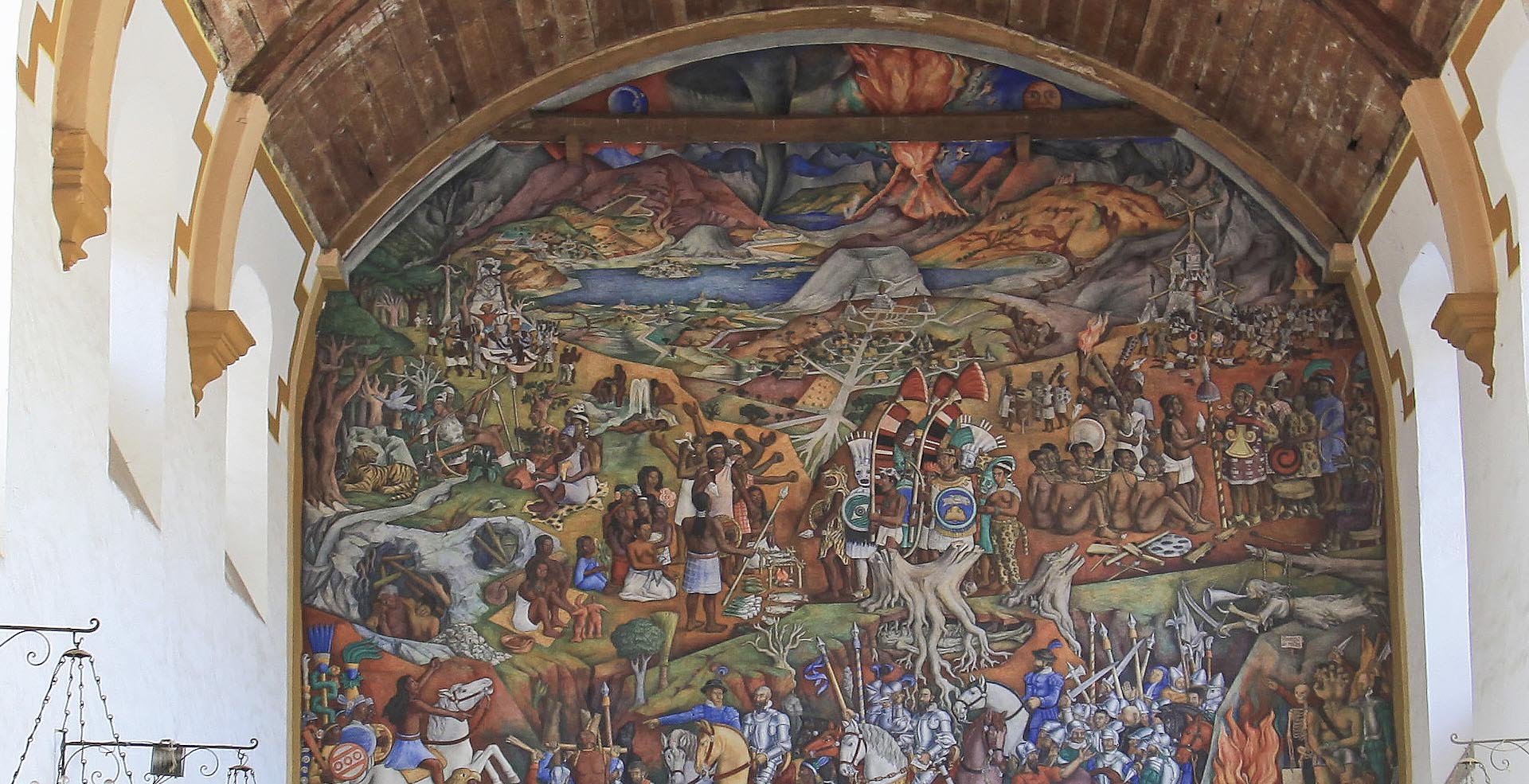 Mural de la Biblioteca de Pátzcuaro cumple 78 años