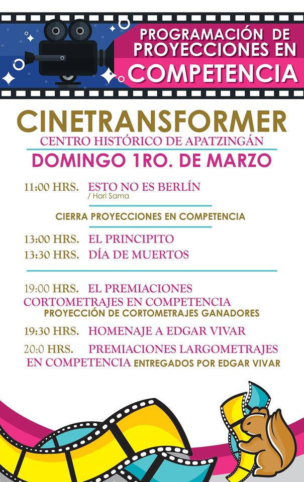 Apatzingán Festival Internacional de Cine AFIC [Programa]