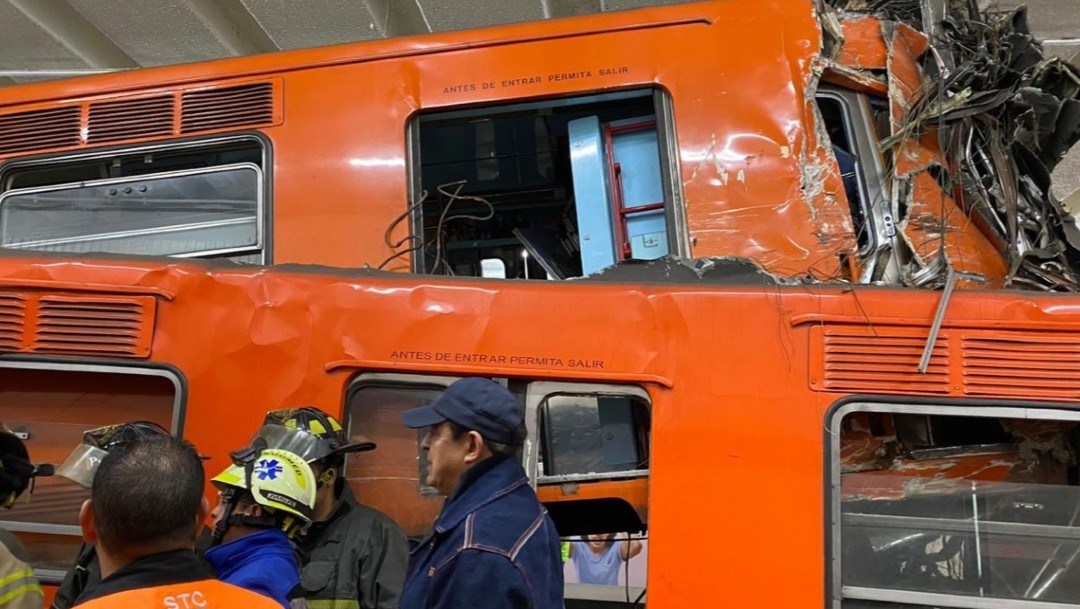 Chocan 2 trenes del Metro Tacubaya CDMX