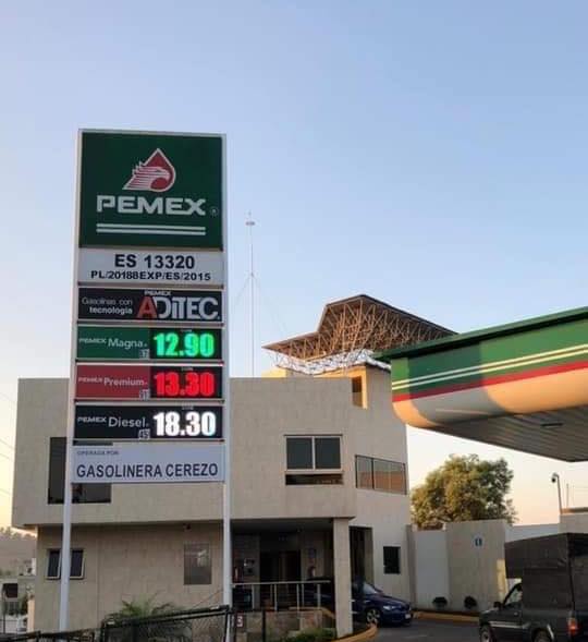 La gasolina sigue bajando en Michoacán [12.90]