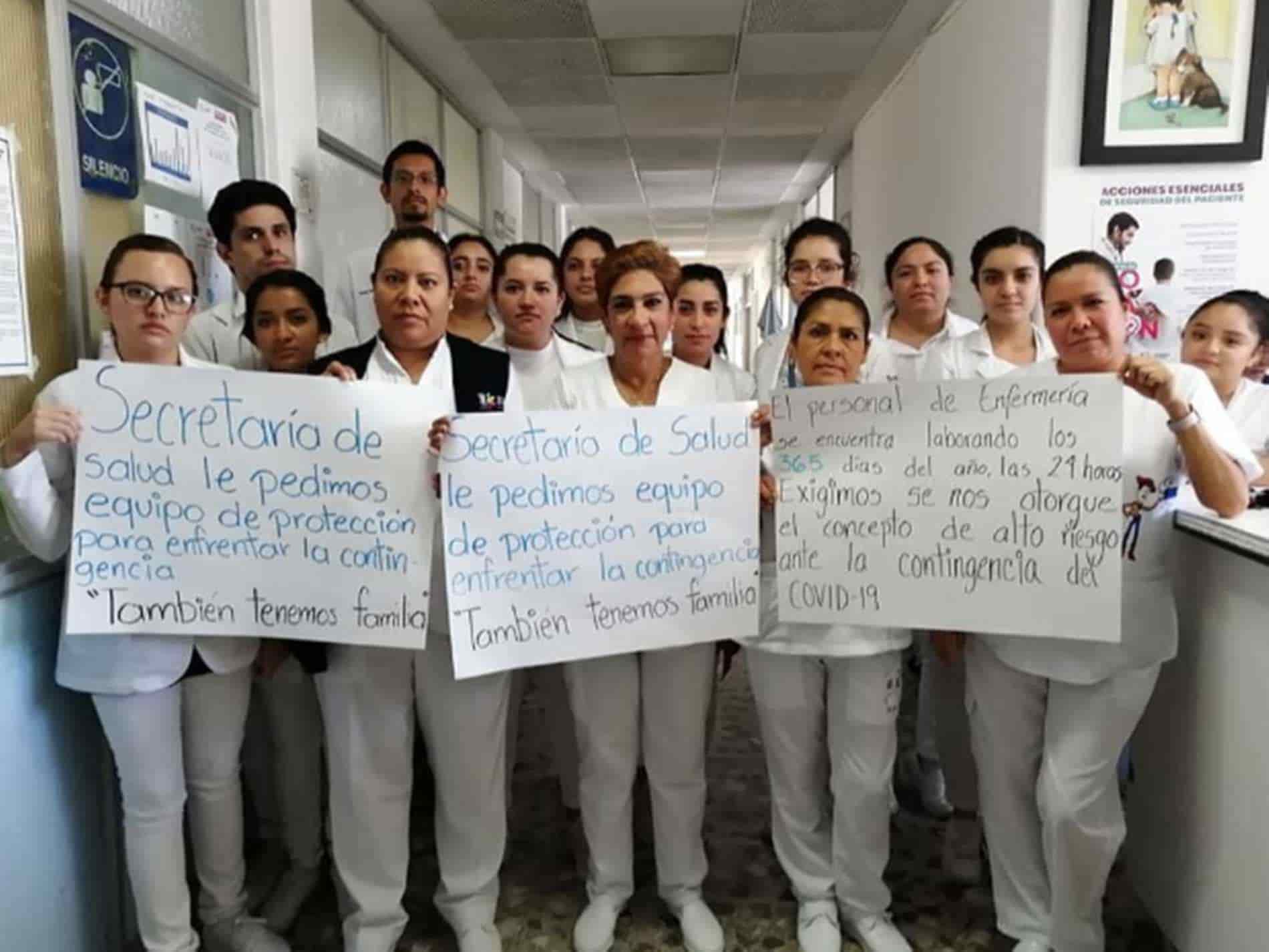 Médicos pasantes de Michoacán en paro indefinido por falta de equipo protector