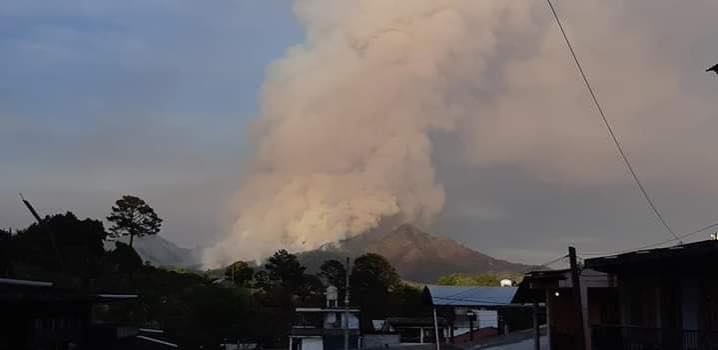 Incendio devasta bosque de Tacámbaro [FOTOS]