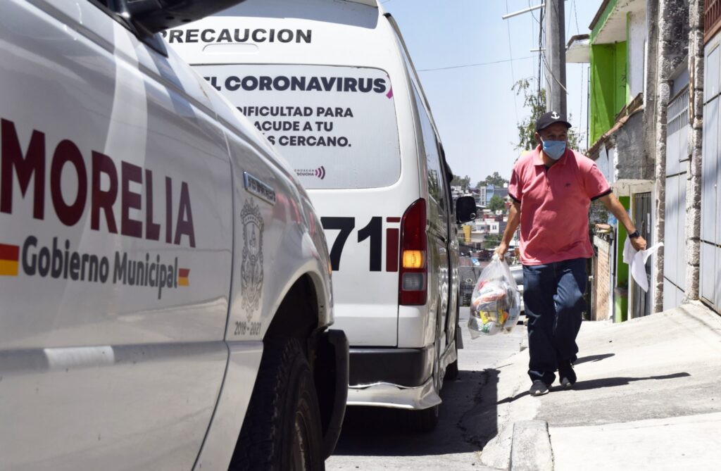 Suman 17 mil 500 las despensas entregadas en Morelia por cuarentena 3