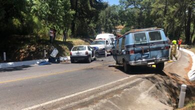 Reportan cierre parcial de la carretera Pátzcuaro-Uruapan por accidente