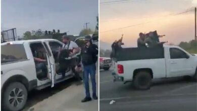 Grupo criminal patrullando calles de Michoacán con total impunidad