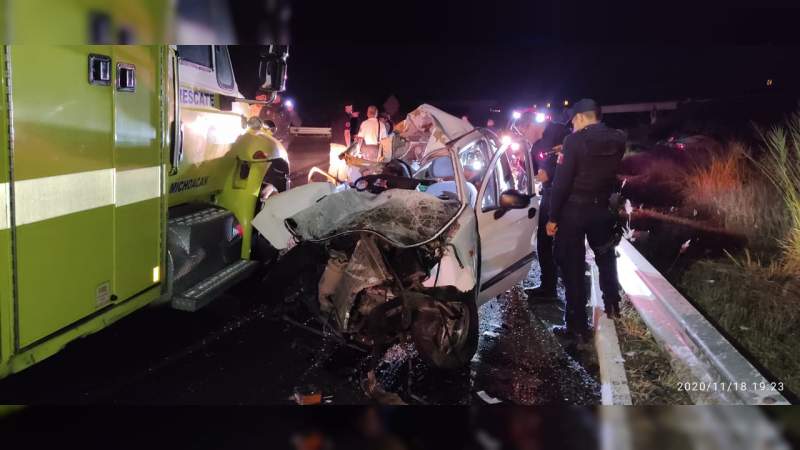 Trágico accidente en la carretera Pátzcuaro-Uruapan