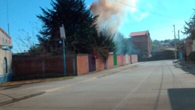 FOTOS: Se origina incendio en kínder de Pátzcuaro