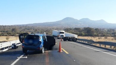Accidente vehicular en la carretera Pátzcuaro-Copándaro