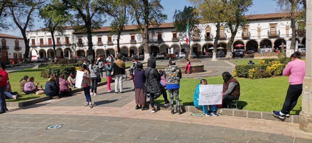OOAPAS señala que es por política la manifestación en plaza Vasco de Quiroga