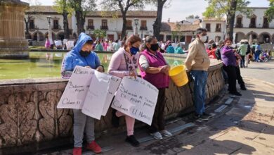 OOAPAS señala que es por política la manifestación en plaza Vasco de Quiroga