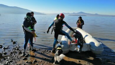 FOTOS: SAR México llega a Pátzcuaro y se suma a la búsqueda de Miguel Ángel y su hija Ginebra Monserrat