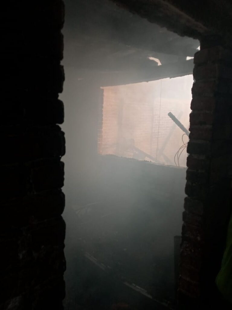 Se incendia casa en Pátzcuaro