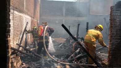 Se incendia casa en Pátzcuaro