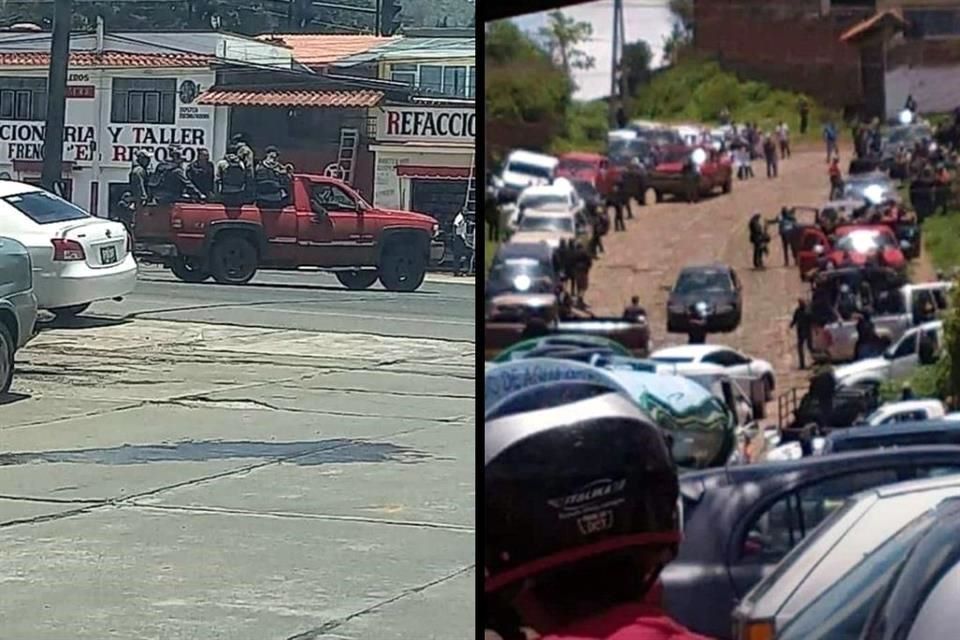 VIDEO: Incursiona grupo armado en Pátzcuaro