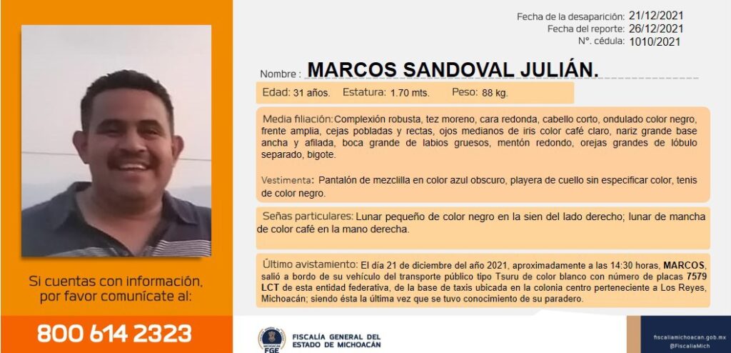 MARCOS SANDOVAL JULIAN