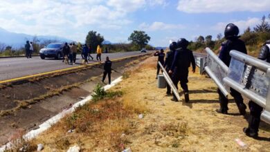 Policía evita toma de la carretera Pátzcuaro-Morelia a la altura de Tiripetío