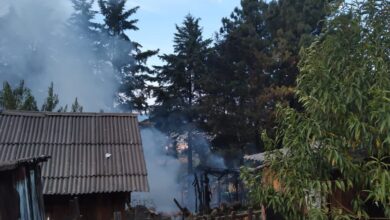 FOTOS: Se queman 3 casas por INCENDIO en Pátzcuaro