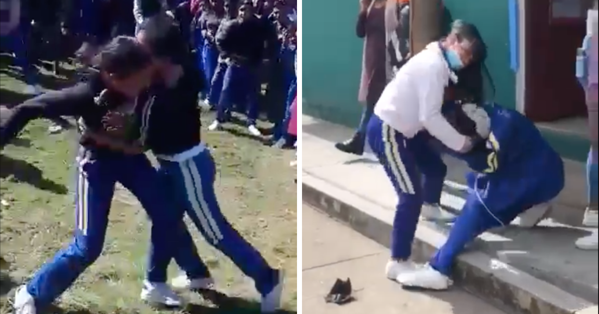 Alumnas-secundaria-pelea-Pátzcuaro