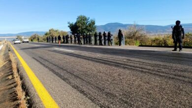 Con operativo en Tiripetío, policía evita bloqueos en la Pátzcuaro-Morelia