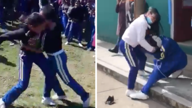 VIDEO Alumnas secundaria pelean golpes Pátzcuaro