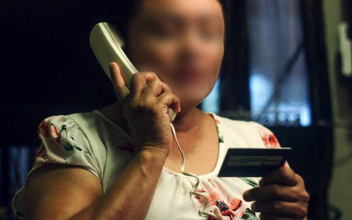 mujer víctima extorsión virtual Pátzcuaro