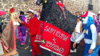 Se hace presente el Torito de Carnaval en Pátzcuaro