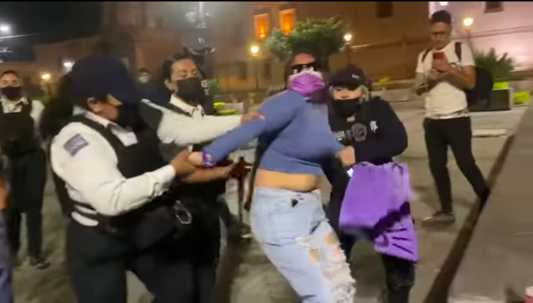 Detienen a 13 mujeres y 12 hombres luego de las marchas del 8M en Morelia