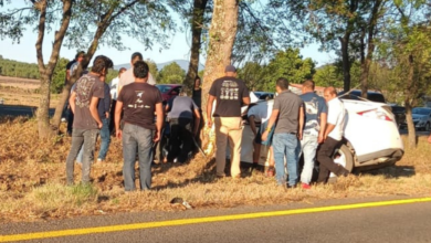 Vehículo se impactó contra un árbol en Pátzcuaro