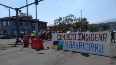 bloqueos consejo indigena Pátzcuaro