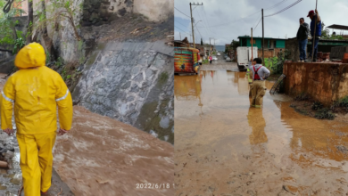 Lluvia encharcamientos Pátzcuaro