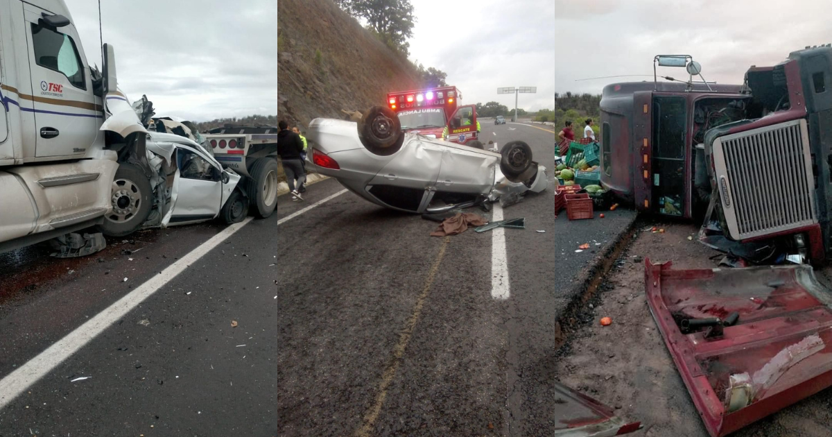 Tres accidentes carretera Pátzcuaro-Lázaro Cárdenas