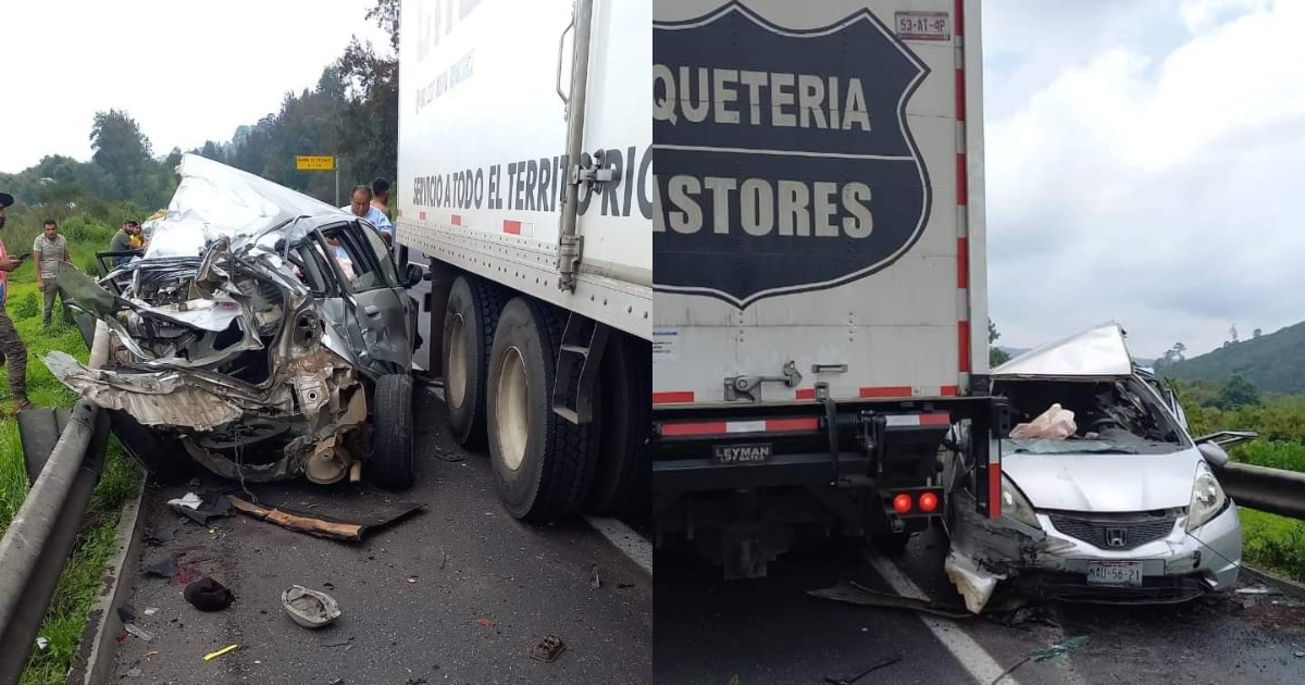 Fuerte accidente en la carretera Pátzcuaro-Uruapan