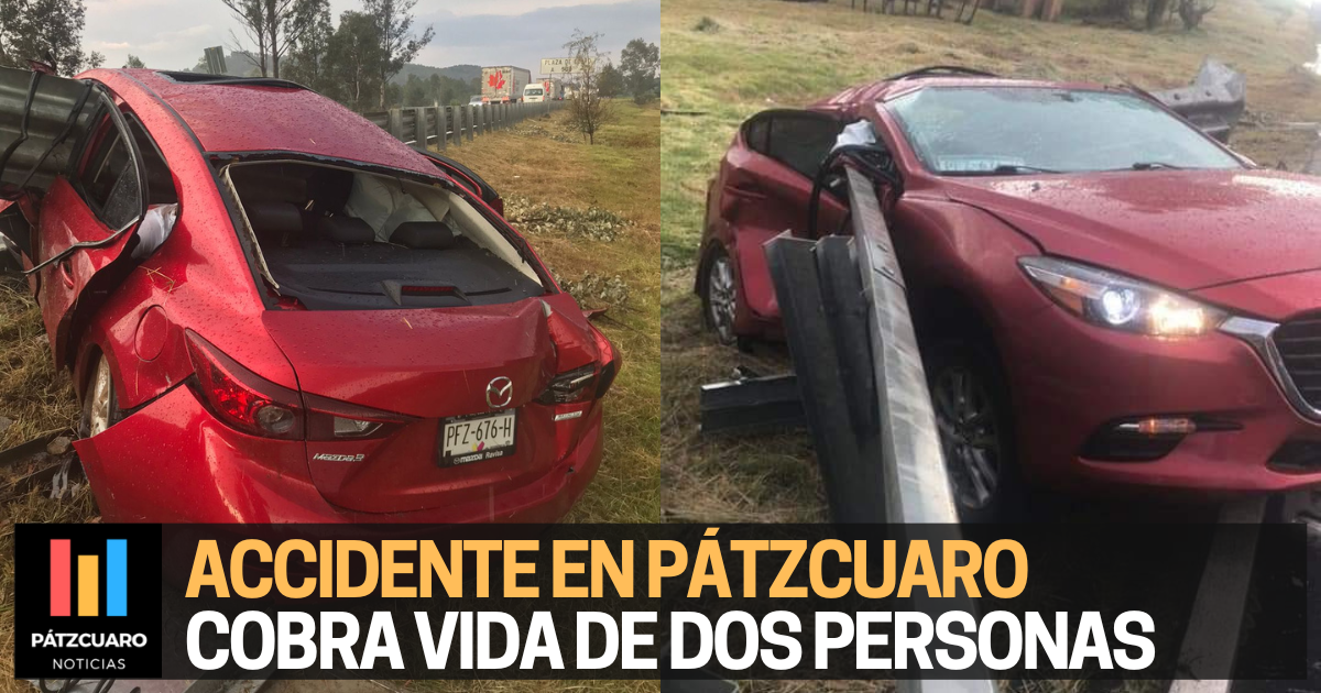 Accidente en Pátzcuaro cobra la vida de personas