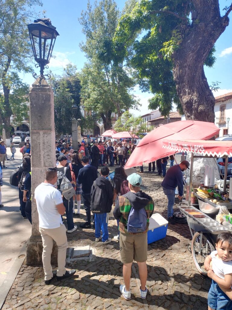 Ejecutan a una persona en la plaza grande de Pátzcuaro