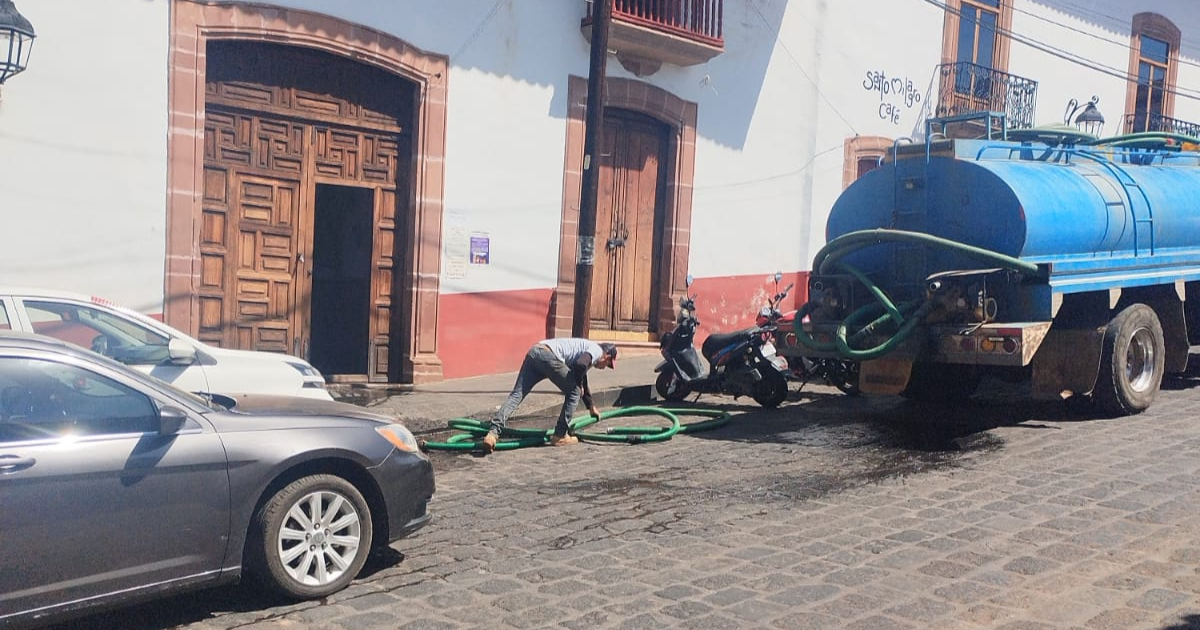 Ayuntamiento de Pátzcuaro afectadas también por la falta de agua