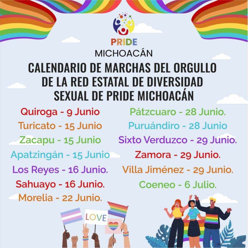 Marcha LGBTTIQ+ en Pátzcuaro 2024