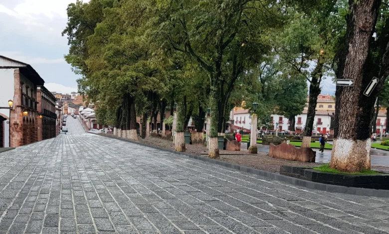 Plaza Vasco de Quiroga en Pátzcuaro