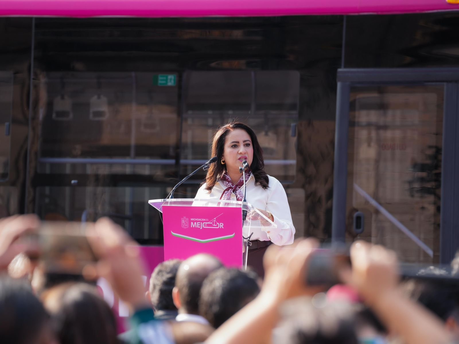 Morebús beneficiará a más de 80 mil usuarios del transporte en Morelia: Gladyz Butanda